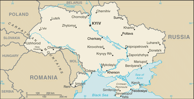 Map Ukraine (credit CIA)