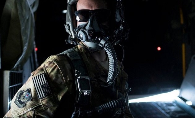 1st Special Operation Squadron (SOS) Airman Airman on a MC-130H Combat Talon II prepares for a jump with US Navy SEAL and Royal Thai Navy Special Warfare Operators (photo USSOCOM)