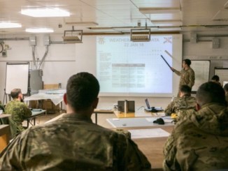 U.S. SOF, Albanian SOF, and Lithuanian National Defence Volunteer Forces (KASP) conduct combined operations during Allied Spirit VIII at Joint Multinational Readiness Center in Germany. (photo by SGT Karen Sampson, SOCEUR, Jan 20, 2018).