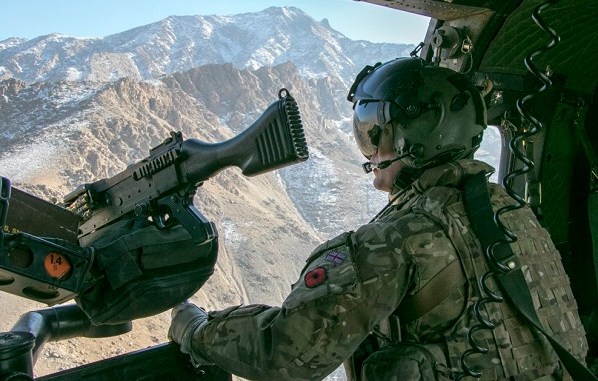 British helicopter flight over Kabul. Sep 14, 2018 Resolute Support photo.