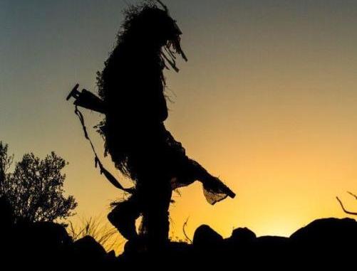 A SOF Sniper with 7th Special Forcese Group on SR training mission at USMC Twentynine Palms, California. (Photo by USAF Tech Sgt. Efren Lopez, Feb 17, 2016).