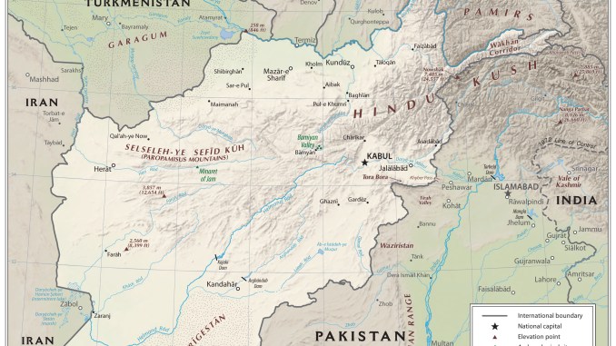 Map of Afghanistan (CIA) - Afghanistan News