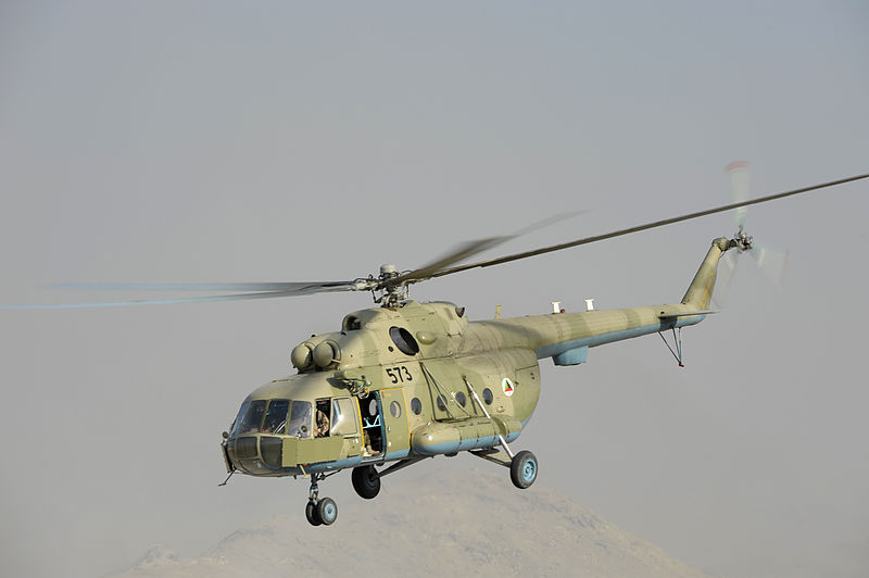 Mi-17 Helicopter of the Afghan Air Force (AAF). Photo by US Air Force MSgt Keith Brown, 25 Nov 2008