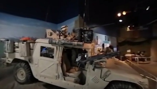 Vehicle on display at Airborne & Special Operations Museum in Fayetteville, NC. (Image from video by Drew Brooks of Fayetteville Observer, July 2017)