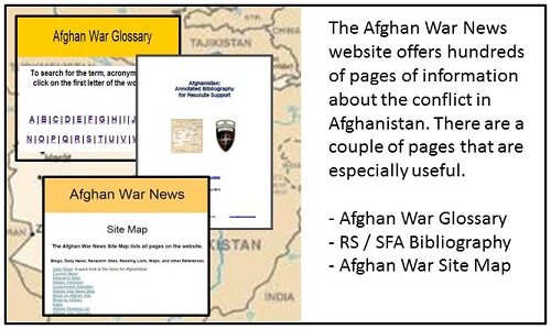 Afghan conflict references: blog, glossary, and bibliography.