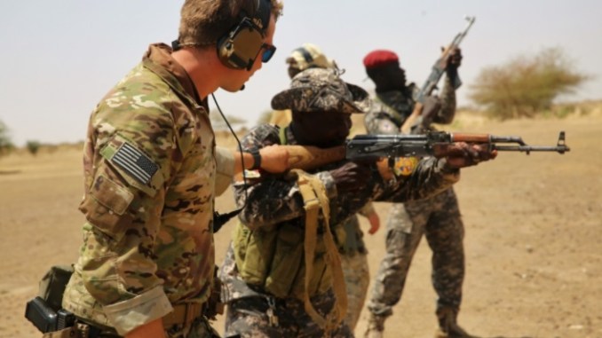 20171013 Chad Special Forces Soldiers receive marksmanship training on live fire range in Massaguet, Chad as part of the Flintlock 2017 exercise. Flintlock is an annual special operations exercise conducted by U.S. SOF. (Photo by SGT Derek Hamilton, US Africa Command, March 6, 2017).