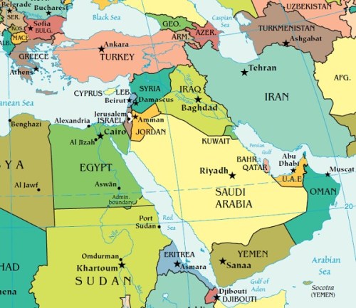 Map Middle East