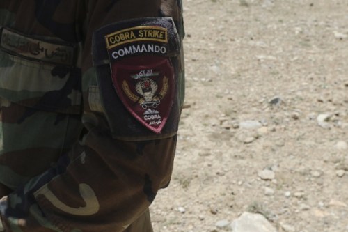 Cobra Strike Commando Patch. Photo by Martha Schaeffer, NATO Special Operations Component Command - Afghanistan (NSOCC-A), April 28, 2018.