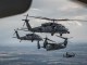 CV-22s and HH-60s flying over southern England in August 2017.