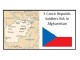 Three Czech Republic soldiers were killed during a suicide bomber attack in Parwan province, Afghanistan on August 5, 2018.