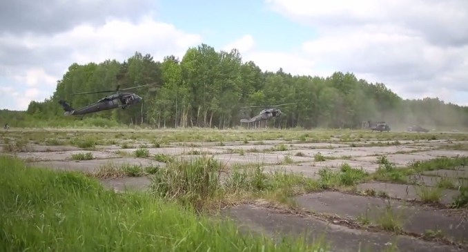 10th Special Forces Soldiers participate in Exercise Flaming Sword 2016 held in Lithuania in May 2016. (U.S. Army video).