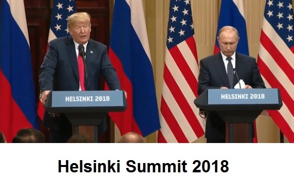 Helsinki Summit 2018 Putin and Trump meet in Finland on July 16, 2018