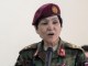 Women of the SMW - Lt Col Cobra Tahna of the Afghan National Army addresses women of the Special Mission Wing (SMW). (photo Sun Vega, NSOCC-A, March 12, 2018).