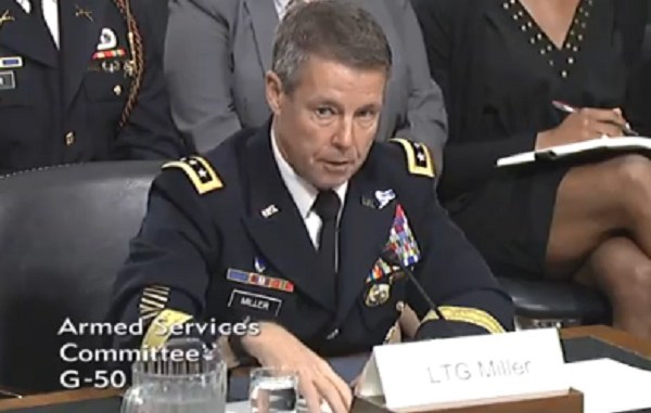 LTG Austin Miller testifying before the Senate Armed Services Committee on June 19, 2018 for confirmation hearing on command of Resolute Support Mission in Afghanistan.