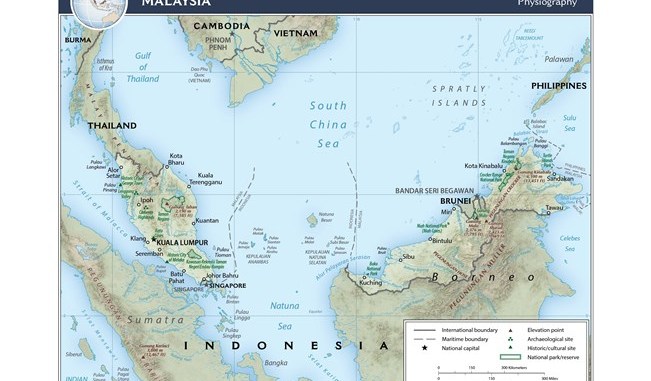 Map Malaysia - CIA