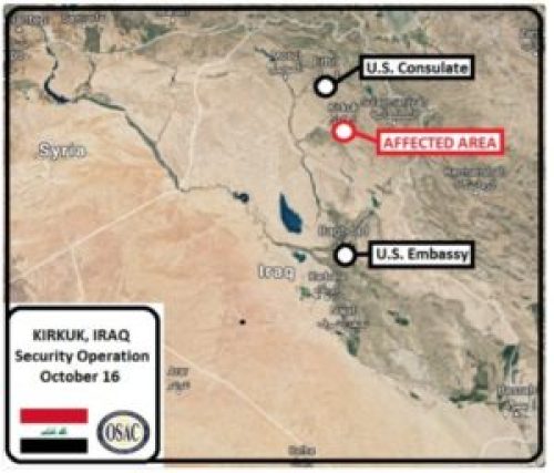 Kirkuk Update - map of disputed area