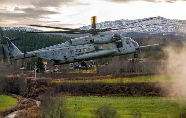 Marine helicopter in Trident Juncture 2018 - November, 2018 Defense Media