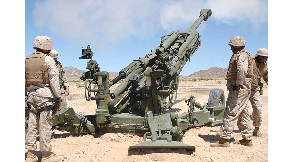 Marines Fire M777 155 mm Howitzer