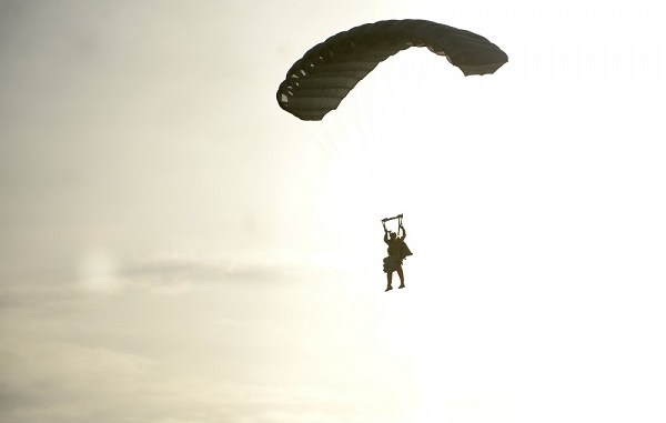 Military Free Fall Student Over Yuma, Arizona