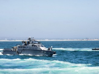 MKVI Patrol Boat in Pacific Ocean. Chief Petty Officer Nelson Doromal, Jr., May 10, 2018.