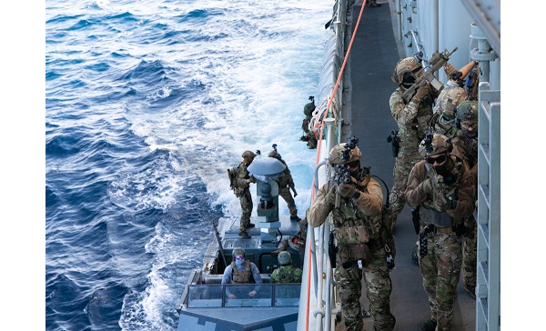 Naval SOF Train in Mediterranean Sea