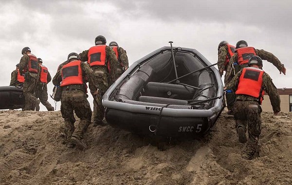 Naval Special Warfare Beach Training