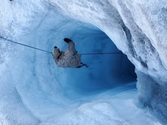 NSW Sailor Rappels into Glacier Shaft