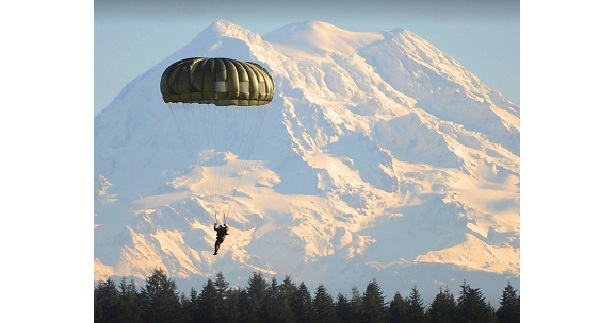 Parachutist. USASOC photo.