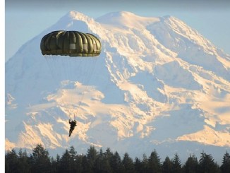 Parachutist. USASOC photo.