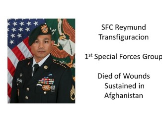 SFC Reymund Transfiguracion 1st Special Forces Group