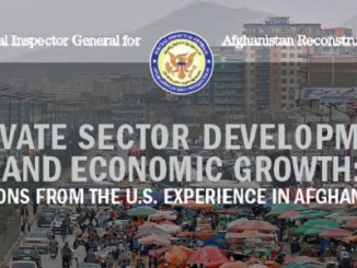 SIGAR Report on Sector Development April 2018