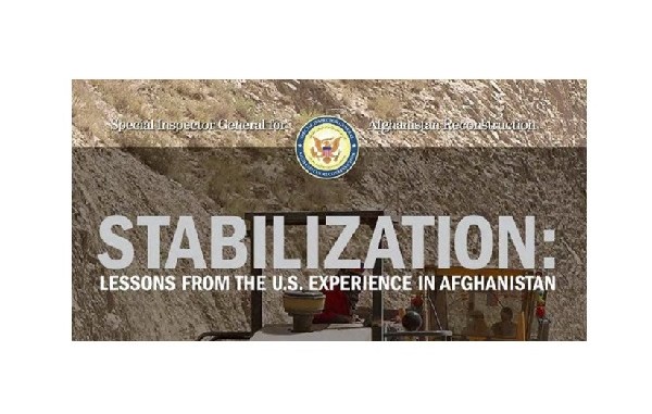 SIGAR Stabilization Lessons Learned Report Afghanistan 2018