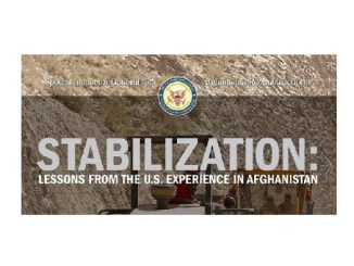 SIGAR Stabilization Lessons Learned Report Afghanistan 2018