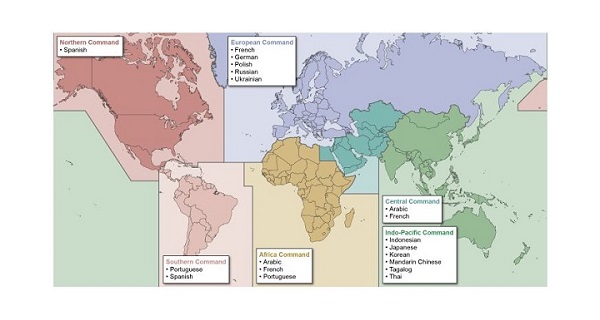 SOF Language Training by Region of World