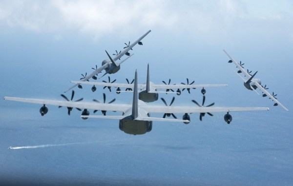 AFSOC Aircraft in Formation. Photo by USAF, 2017.