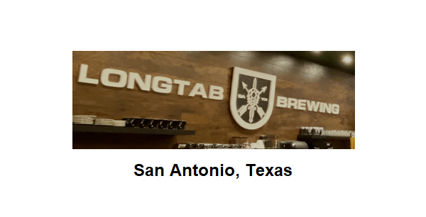 Longtab Brewing San Antonio, Texas