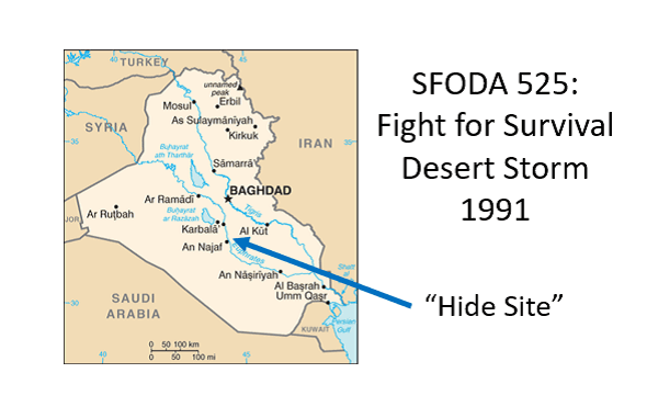 Map ODA 525 Desert Storm