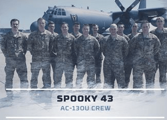 Spooky 43 AC-130U Crew recognized for most meritorious flight of the year by Air Force (AFSOC, Aug 7, 2017